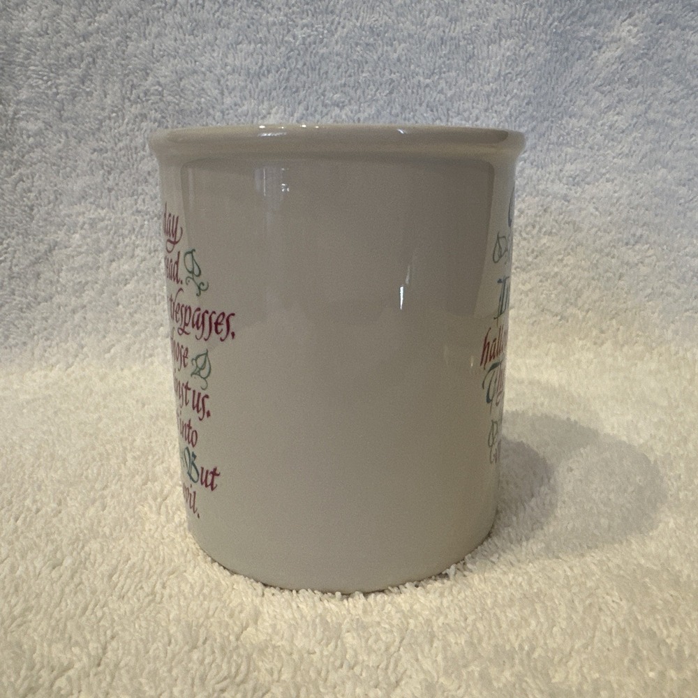 HALLMARK Mug Mates 1987 Lord's Prayer Double Sided Coffee Mug 3.5x3" - Picture 4 of 7